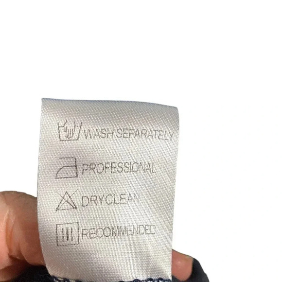 MISSLOOK Shift Dress, Medium, Navy w Blue Birds, Casual‎ Long-Sleeve Pullover - Picture 8 of 8